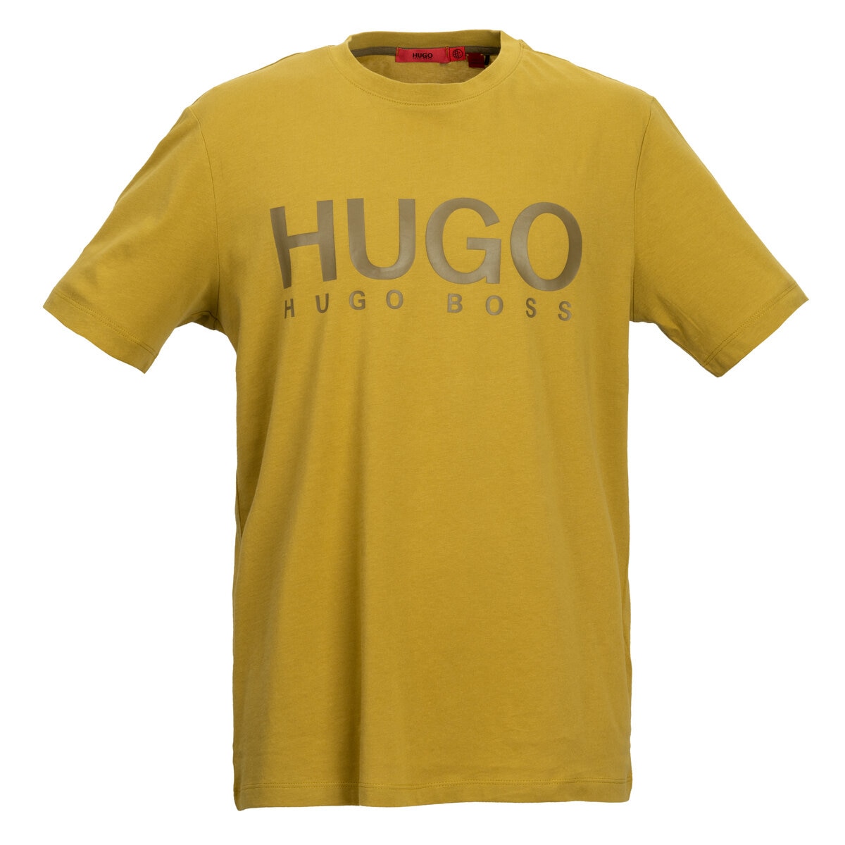 ヒューゴボス メンズ ロゴ 半袖Tシャツ グリーン XL