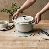 ストウブ ラウンドココット 24cm ブラック/カンパーニュ トリベット(鍋敷き)付き ストウブ ラウンドココット 24cm ブラック/カンパーニュ トリベット(鍋敷き)付き