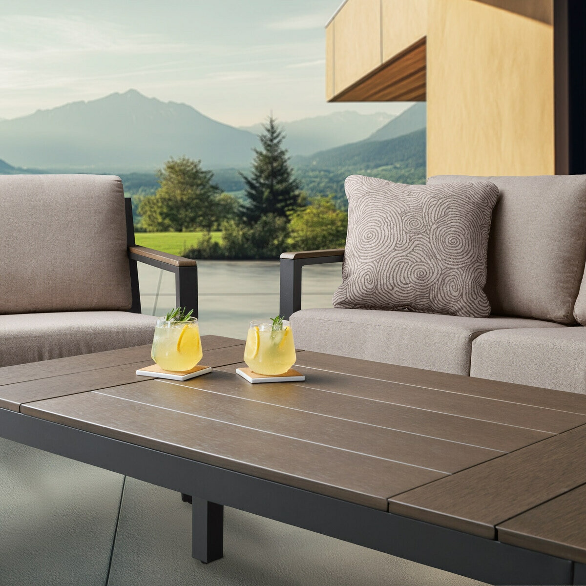 アジオ Stockholm 屋外用 ソファー 4点セット