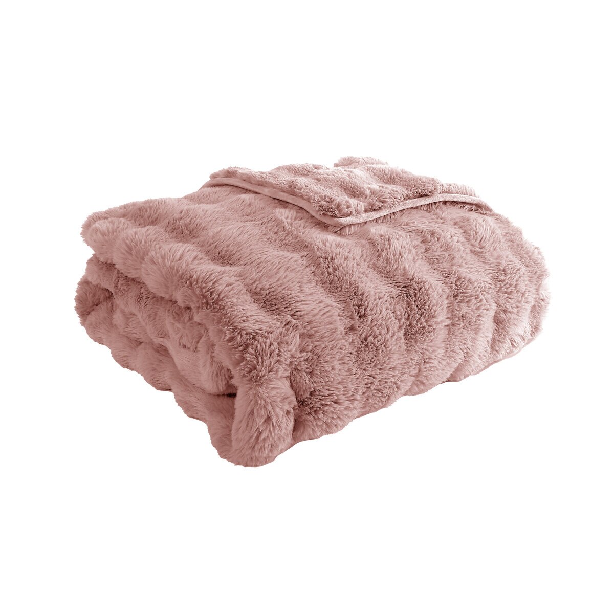 HOUSE & HOME 大判ひざ掛け 152cm x 177cm ライトピンク