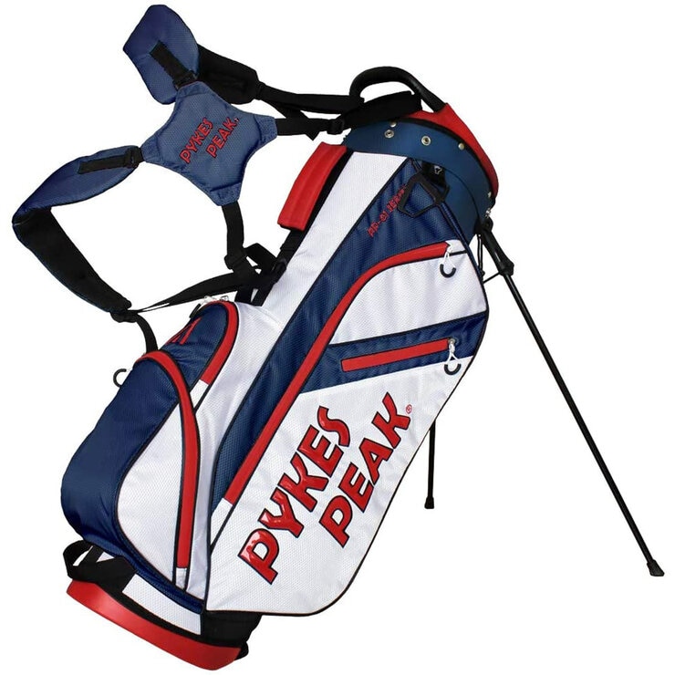 PYKES PEAK（パイクスピーク） ゴルフ キャディバッグ カートタイプ 【軽量 2.5kg 8.5型 47インチ 4分割】 キャディーバック  ゴルフバッグ カートバック カートバッグ GBG-201