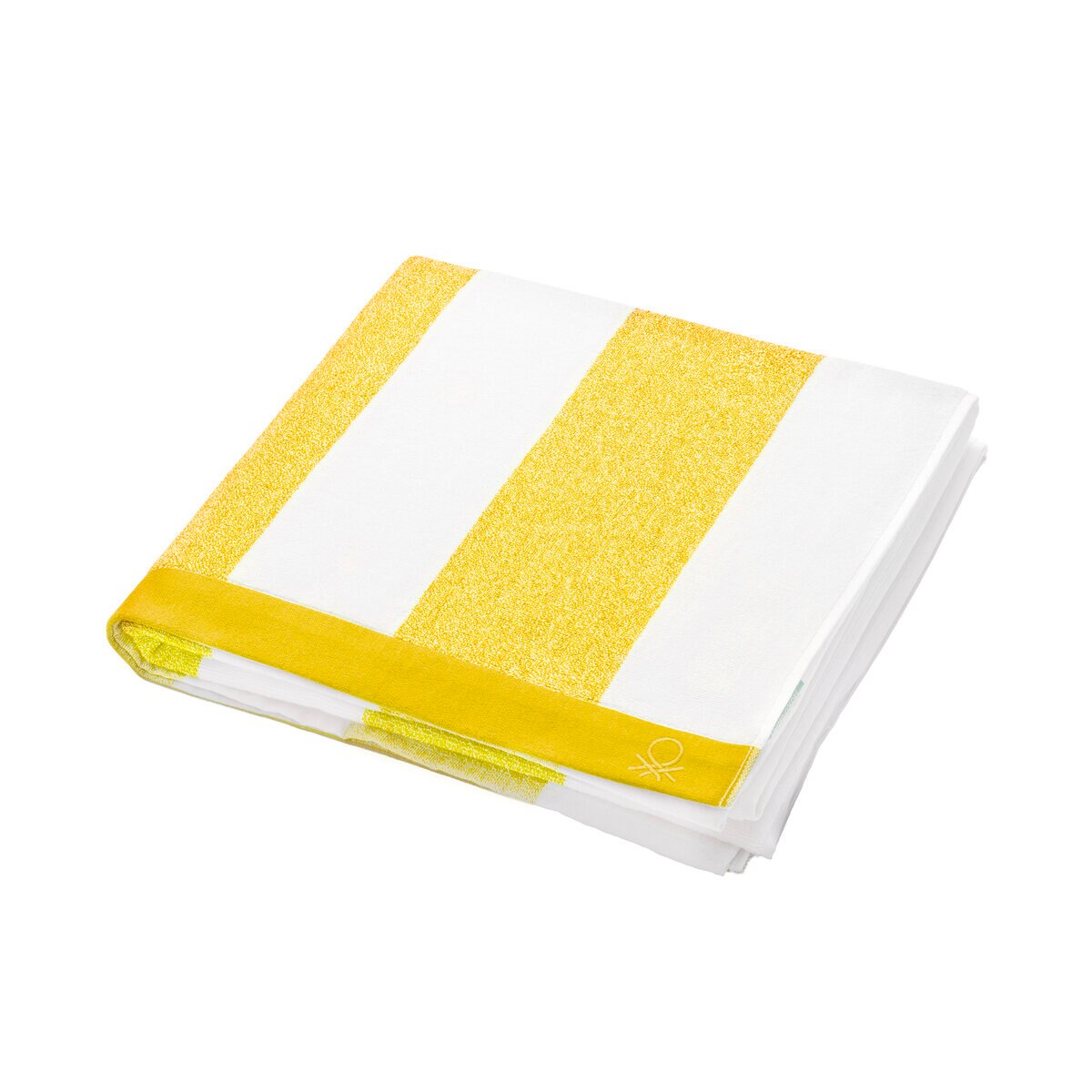 ベネトン ビーチタオル 90cm x 160cm イエロー