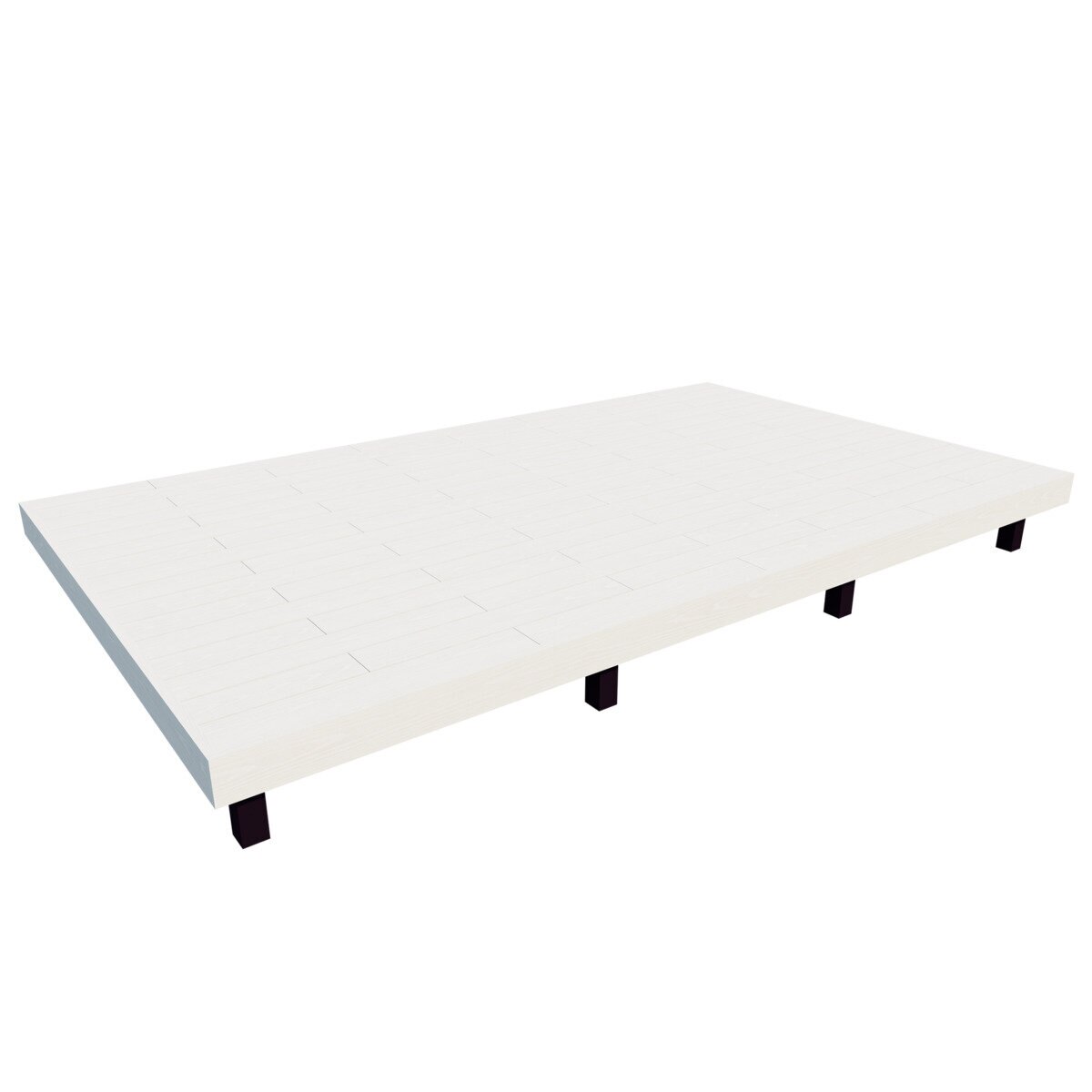 MINO 彩木 ガーデンデッキ セット W4068 x D2429mm ホワイト 高500～600mm