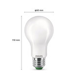 フィリップス 超省エネLED電球 60W相当 E26 高演色 長寿命 昼白色