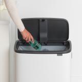 ブラバンシア Boタッチビン 60L タッチ式ごみ箱 ホワイト 223006