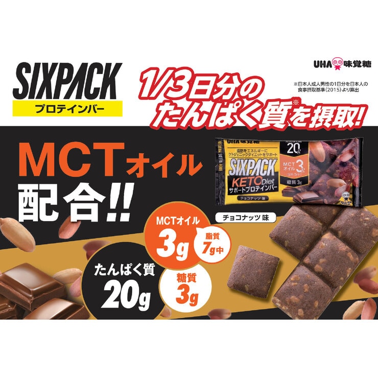 SIXPACK KETO Diet サポートプロテインバー 10本入り (チョコナッツ味10本) SIXPACK KETO Diet サポートプロテインバー 10本入り (チョコナッツ味10本)