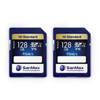 SanMax SDXC カード 128GB V10 2個セット