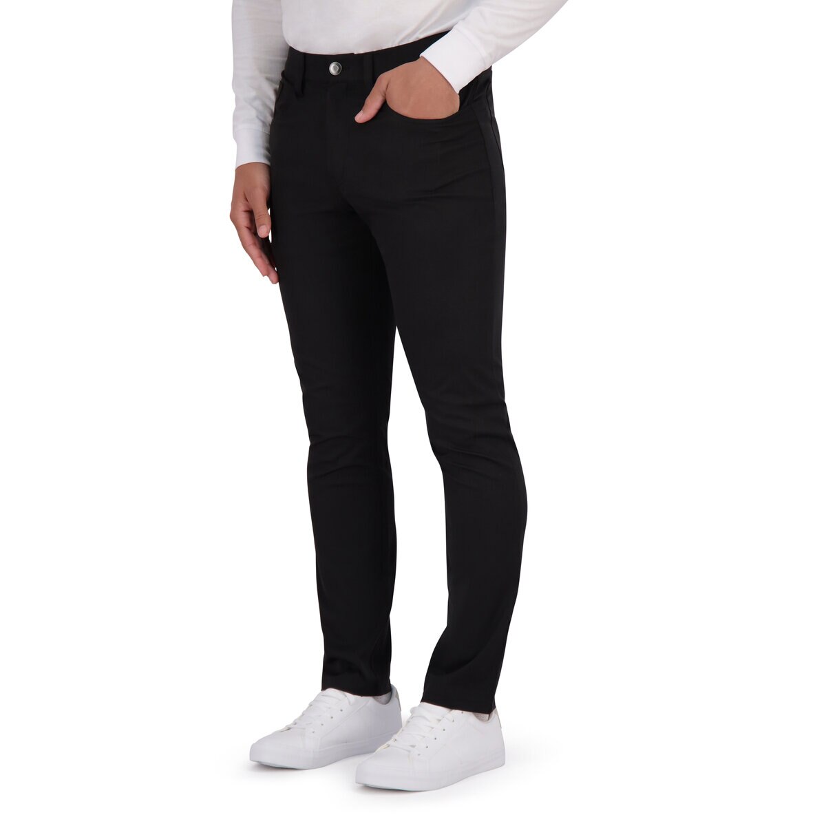 カークランドシグネチャー メンズ 5ポケット パンツ ブラック ウエスト 38 インチ 股下 32 インチ