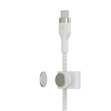 Belkin BoostCharge Pro Flex Lightningコネクタ付きUSB-C ケーブル 2m ホワイト CAA011BT2MWH