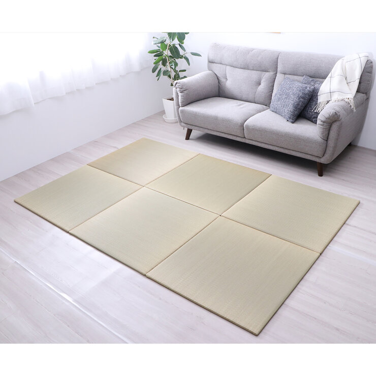い草ユニット ハイハイ畳 6枚セット 82x82x2.2cm