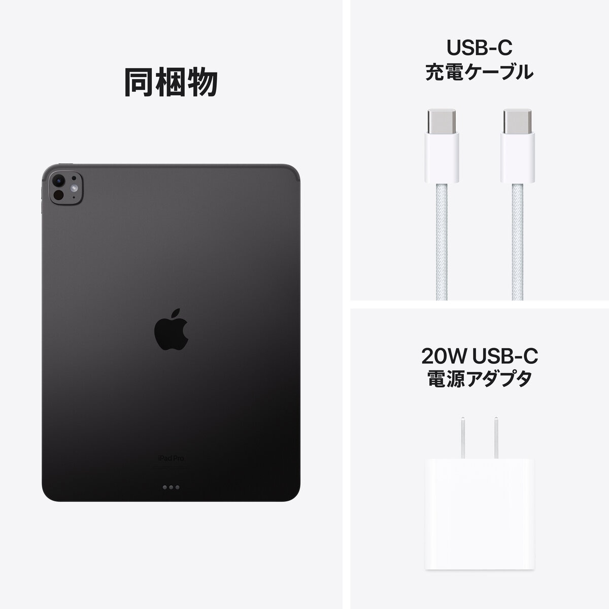 Apple iPad Pro 13インチ M4 WiFi 256GB 標準ガラス搭載 スペースブラック