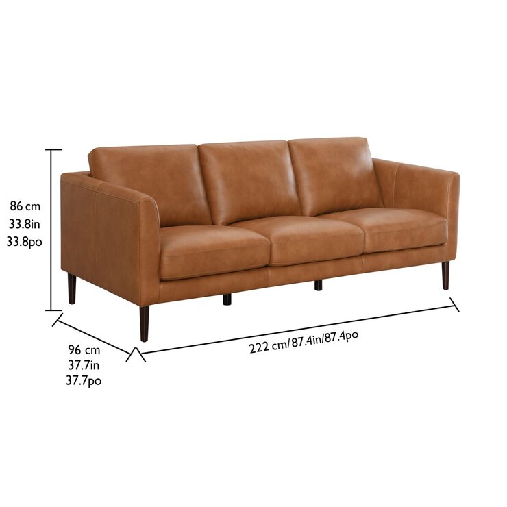 コストコ　レザーソファ　長さ　227cm Simon Li モダンレザーソファー | Costco Japan