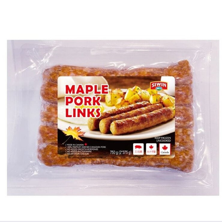 【冷凍】SIWIN ポークソーセージリンクス メープルシロップ味 750g 【冷凍】SIWIN ポークソーセージリンクス メープルシロップ味 750g