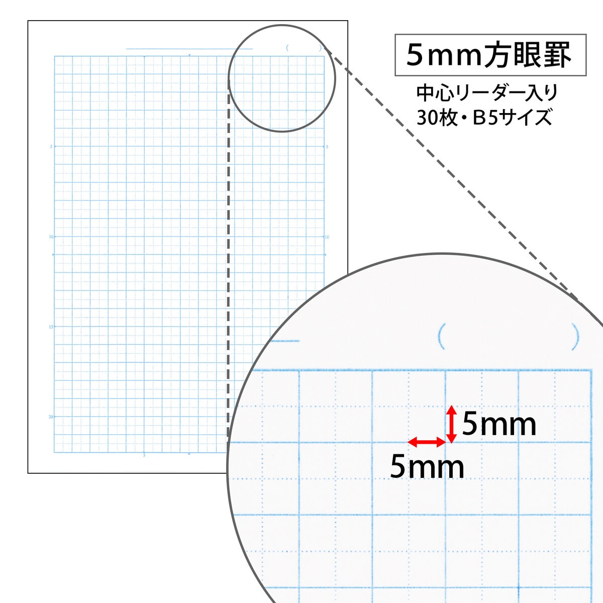 日本ノート College 方眼ノート 10冊パック B5 5㎜方眼