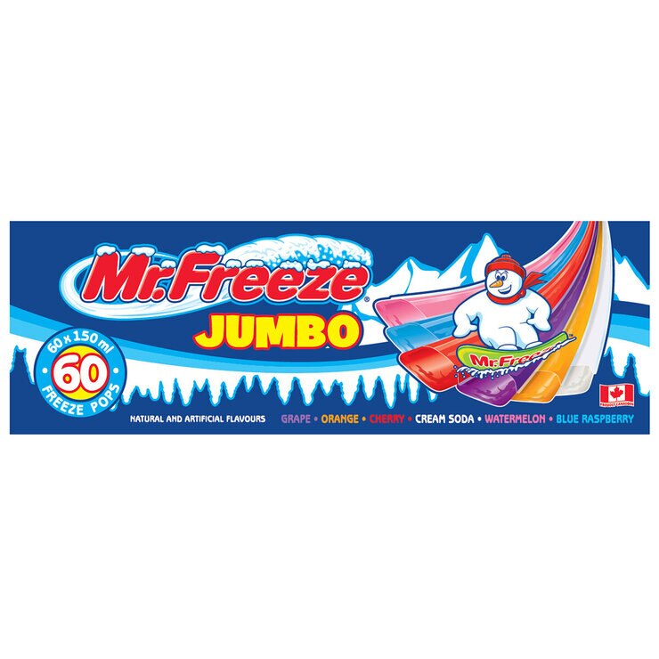ミスターフリーズ ジャンボアイスキャンディー 150ml x 60本 ミスターフリーズ ジャンボアイスキャンディー 150ml x 60本