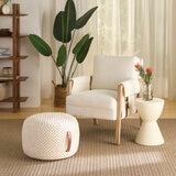 Nourison プフクッション ホワイト