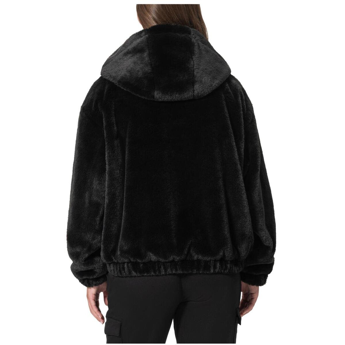 ゴールドネーション フェイクファー ジャケット ブラック S