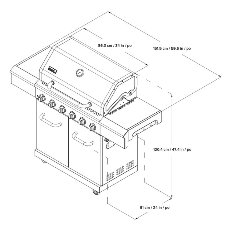 Nexgrill Deluxe 6バーナーガスグリル LPガス・屋外専用