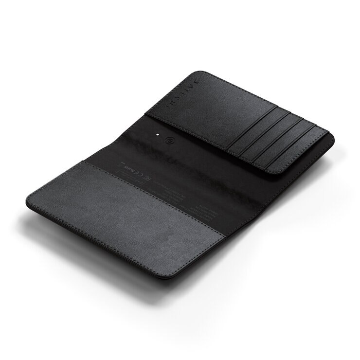 Satechi ヴィーガンレザーFindAll パスポートカバー / ブラック