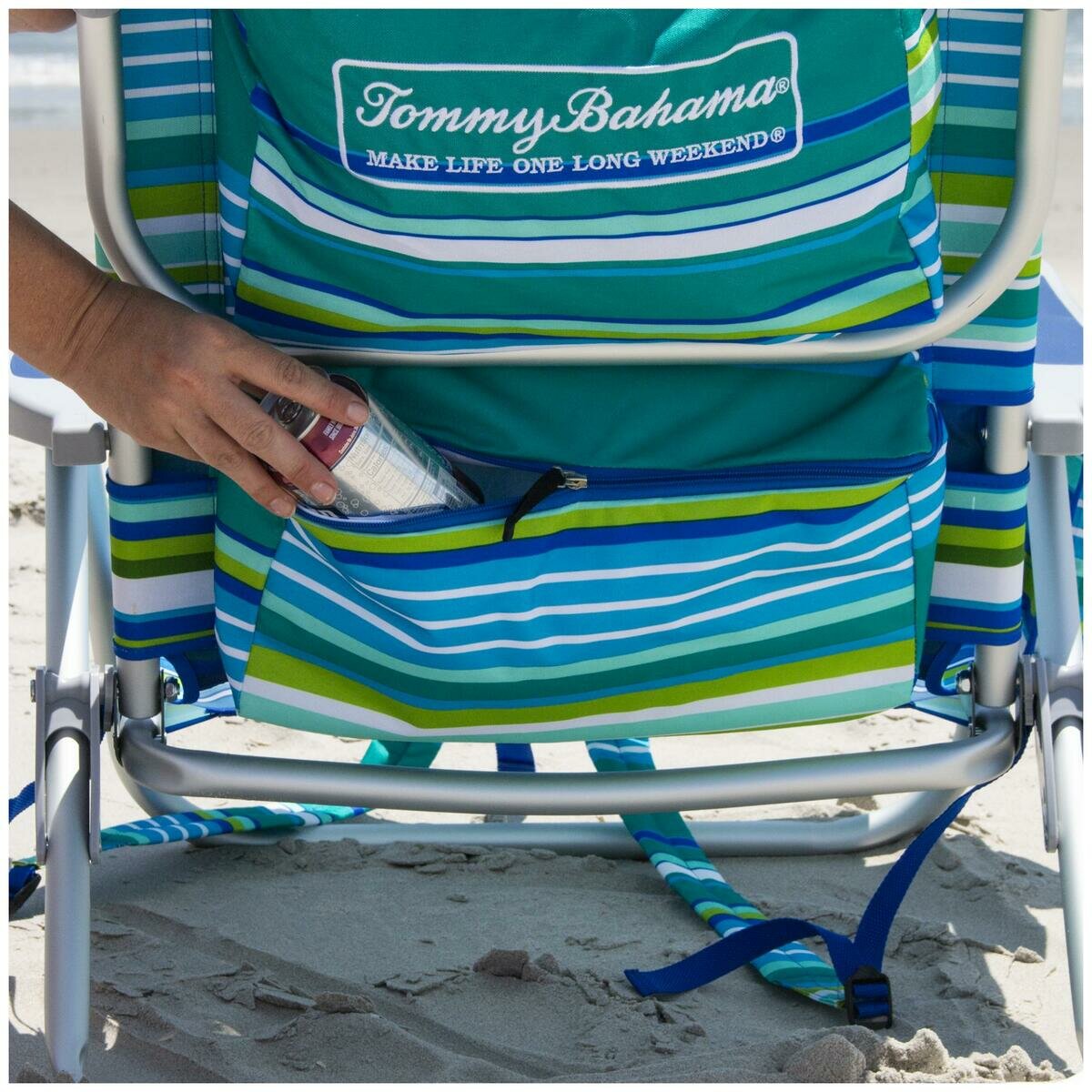 トミーバハマ ビーチチェア ブルーストライプ