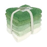 グラデーションフェイスタオル 34cm x 80cm 5枚組