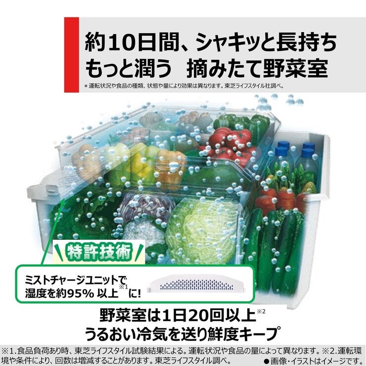 東芝 461L 冷蔵庫 GR-W460FZ | Costco Japan