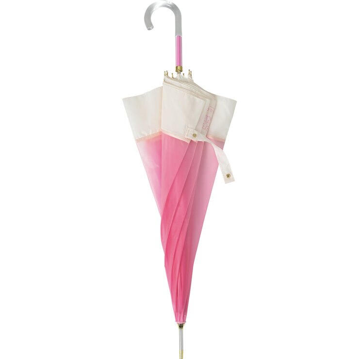 assa 雨傘長傘 CAL60 お菓子 透明 ピンク / グラデーションゼリー RL842