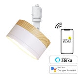 Edison Smart（エジソンスマート）ウッド調 ミニシーリングライト アーム付 ナチュラルホワイト