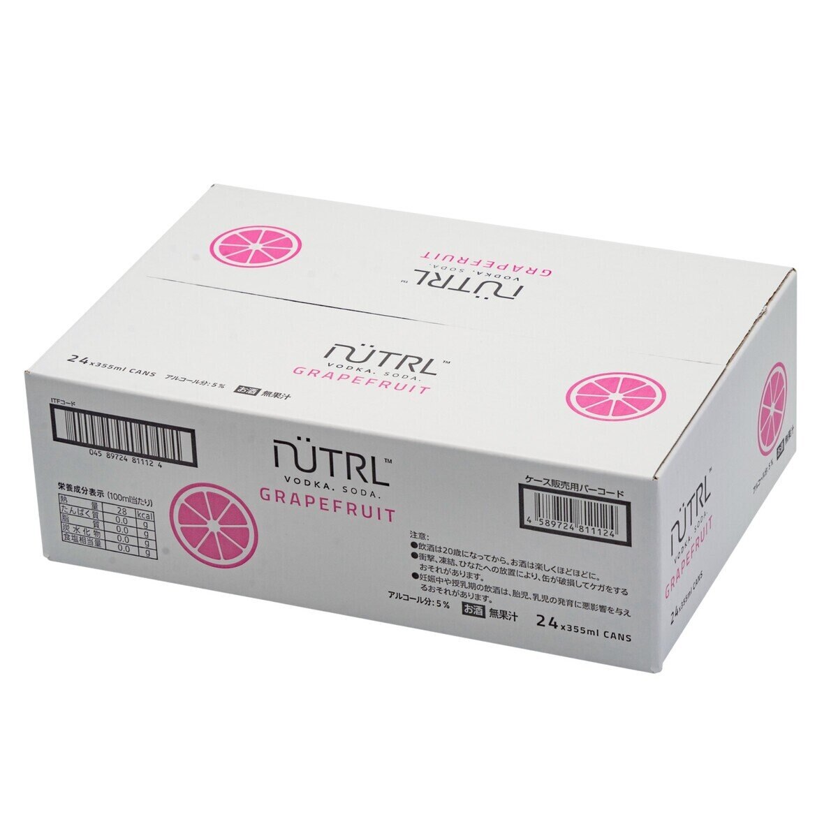 ニュートラ グレープ フルーツ ウォッカ ソーダ 355 ml x 24 缶