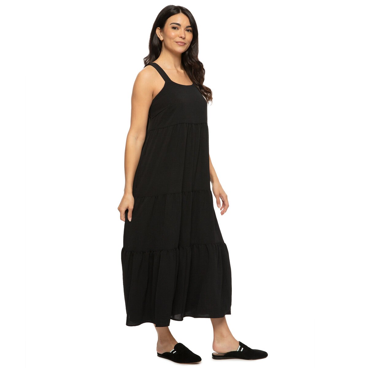 ジェゼベル レディース ティアード ドレス ブラック S