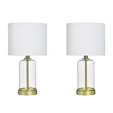 STYLE CRAFT ガラステーブルランプ 2個セット