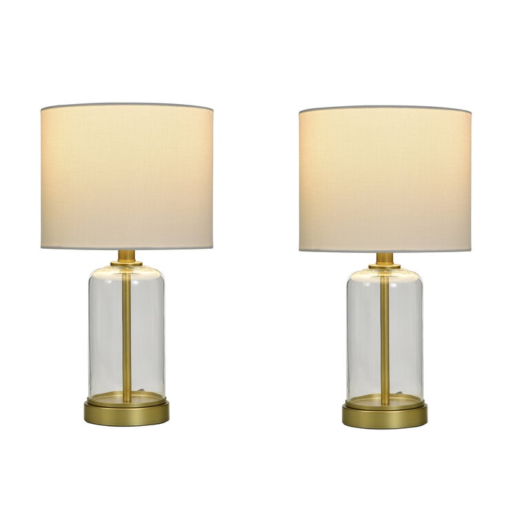 STYLE CRAFT ガラステーブルランプ 2個セット