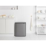 ブラバンシア Boタッチビン 60L   タッチ式ごみ箱  プラチナ  223068