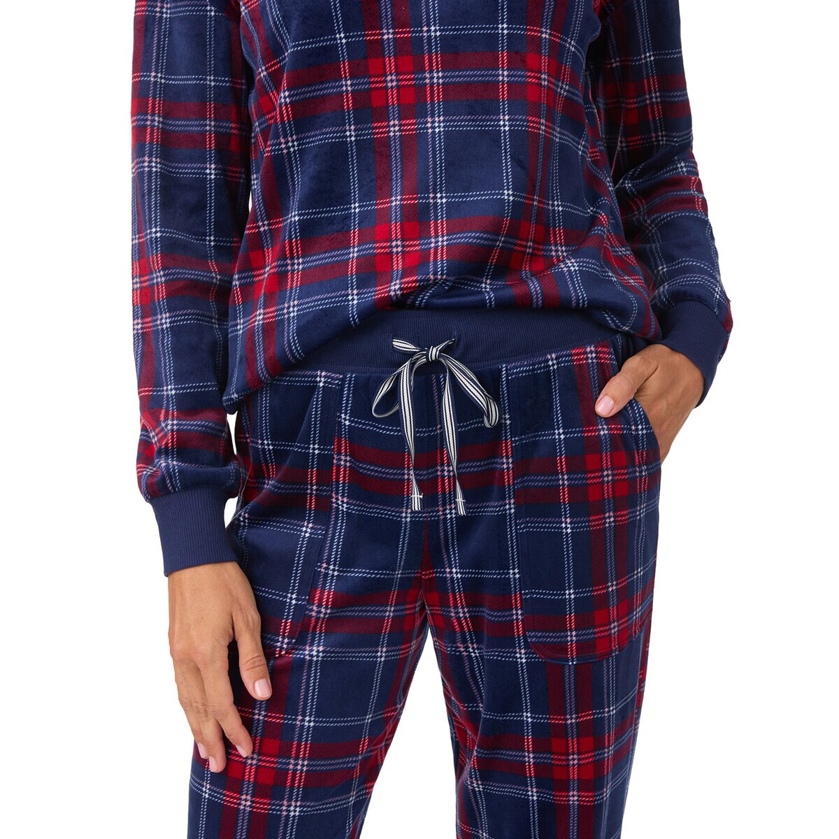 ノーティカ レディース フリース パジャマ レッド S