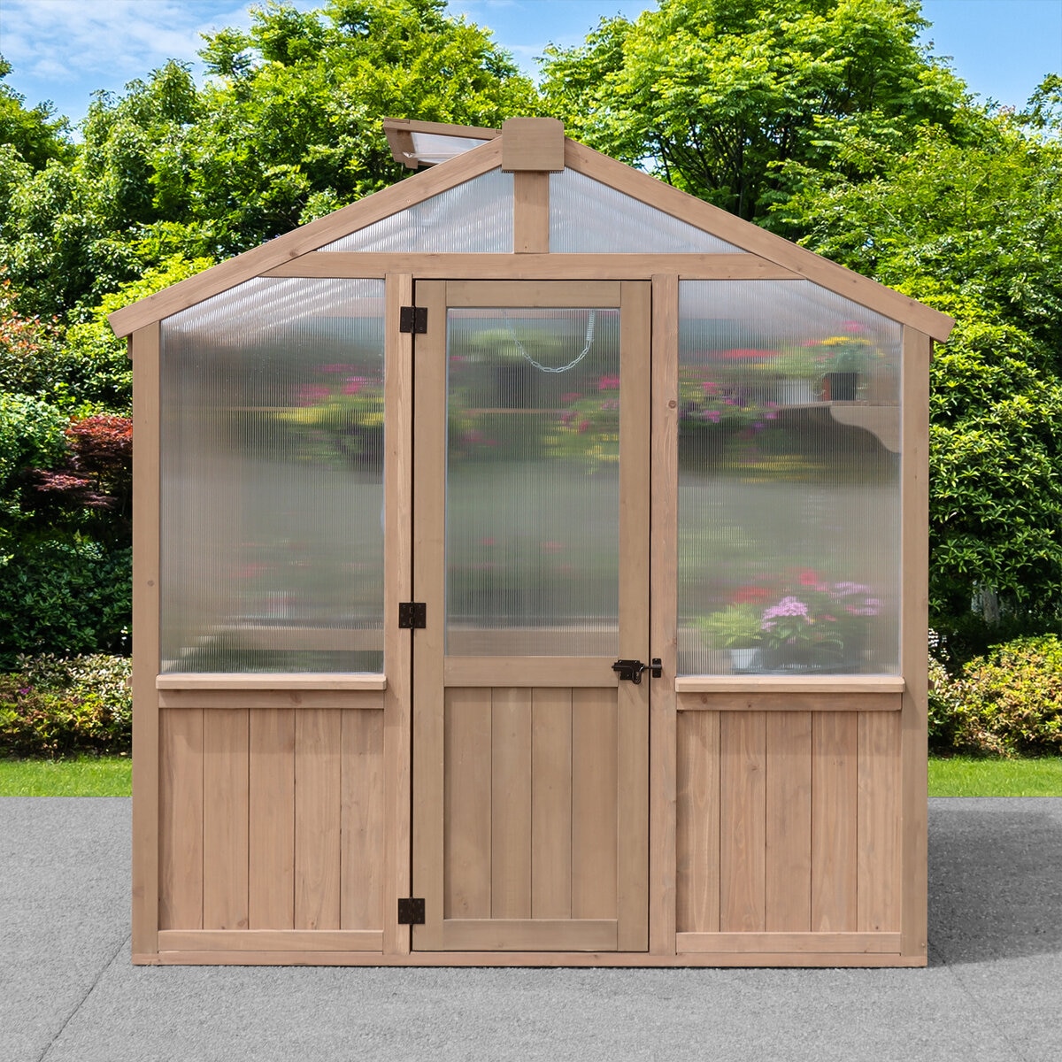 Yardistry グリーンハウス 木製温室 2.4 x 3.0m