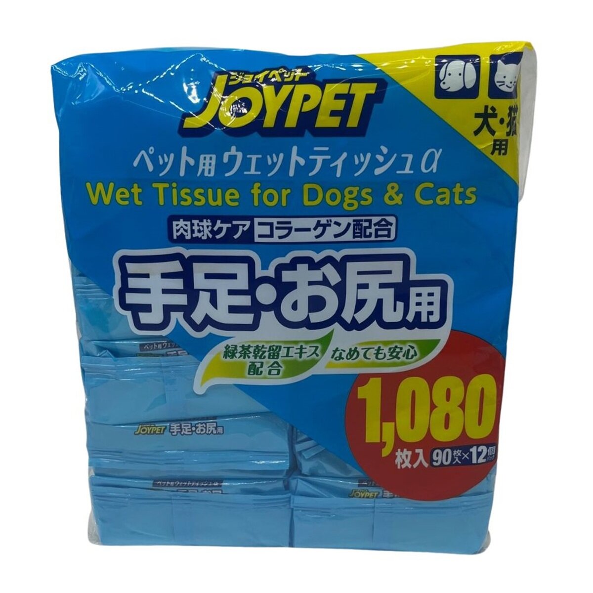 ジョイペット ウェットティッシュ 90枚 x 12