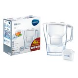 ブリタ ポット型浄水器 アルーナCOOL カートリッジ4個付き×2個セット 浄水部容量1.4L（全容量2.4L）