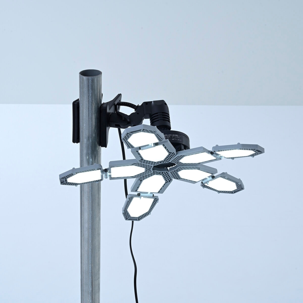 YAMAZEN 5灯LEDガレージライト/マグネットライトクリップセットGL5-1000SLCS-300SET