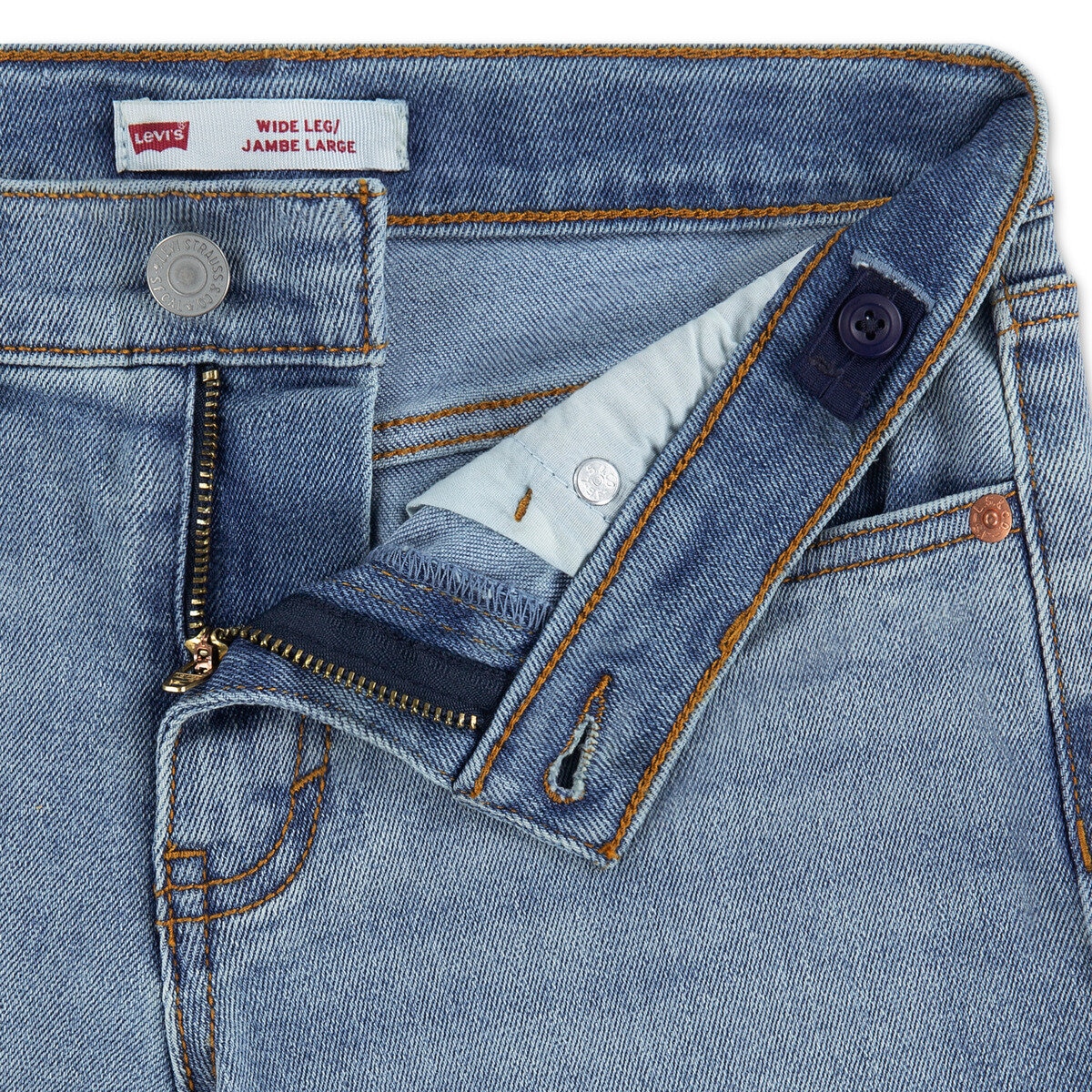 リーバイス ガールズ ジーンズ AURA W/O DESTRUCTION(ライトブルー) 14