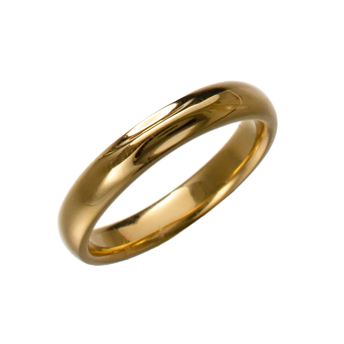 18K イエローゴールド マリッジリング ハーモニー 3mm 幅 日本サイズ：8.5号 刻印なし