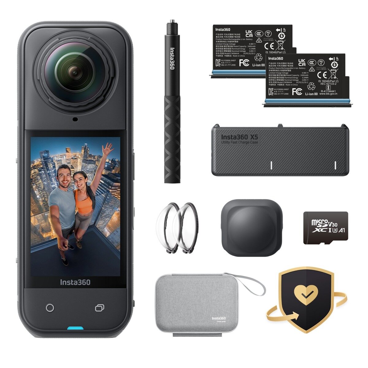インスタ360 X5 360° アクション カメラ オリジナルバンドル