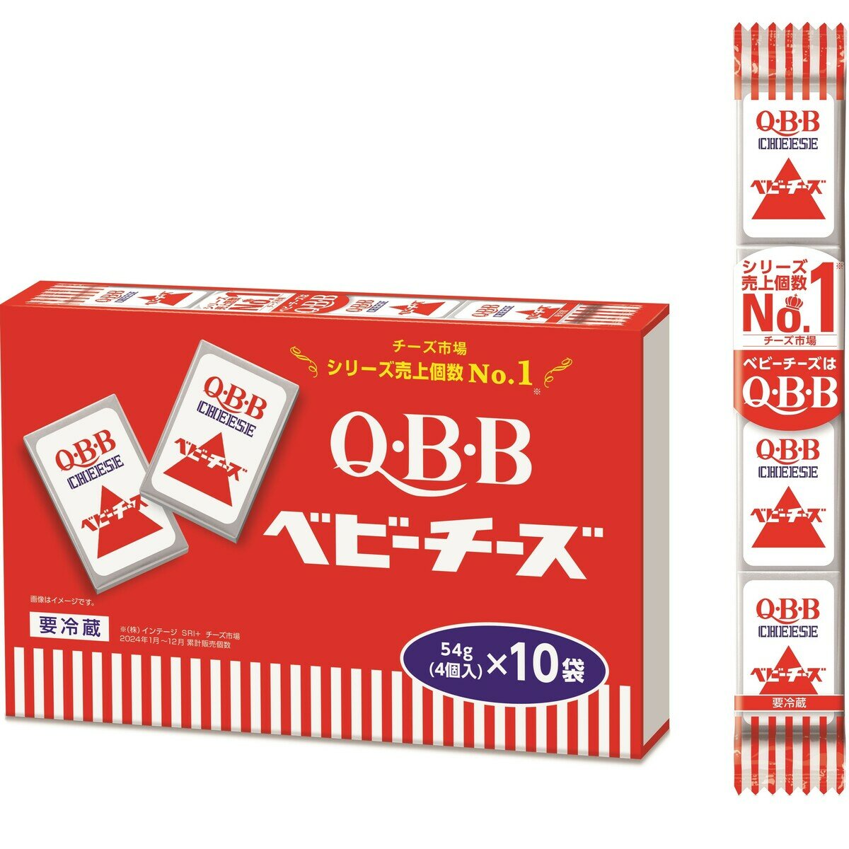 QBBベビーチーズ　プレーン40個入　4個(54g)×10本