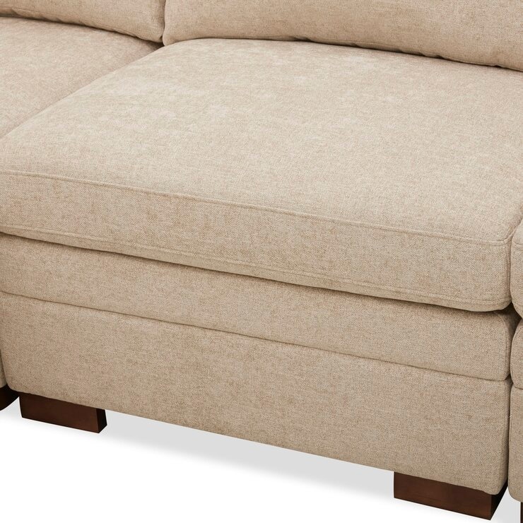 AIDEN & IVY ファブリックセクショナル 6ピースソファ