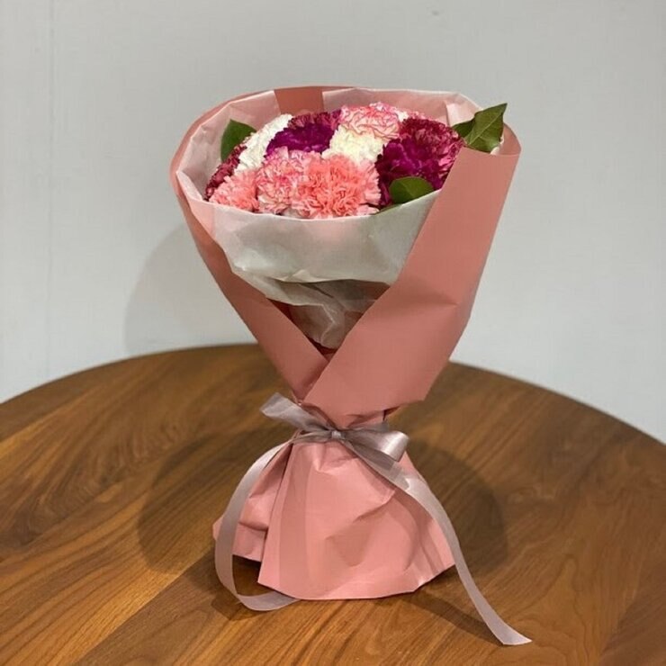 カーネーションブーケ ピンク&パープル カーネーションブーケ ピンク&パープル