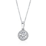 18K ホワイトゴールド 0.40カラット ダイヤモンド ペンダント