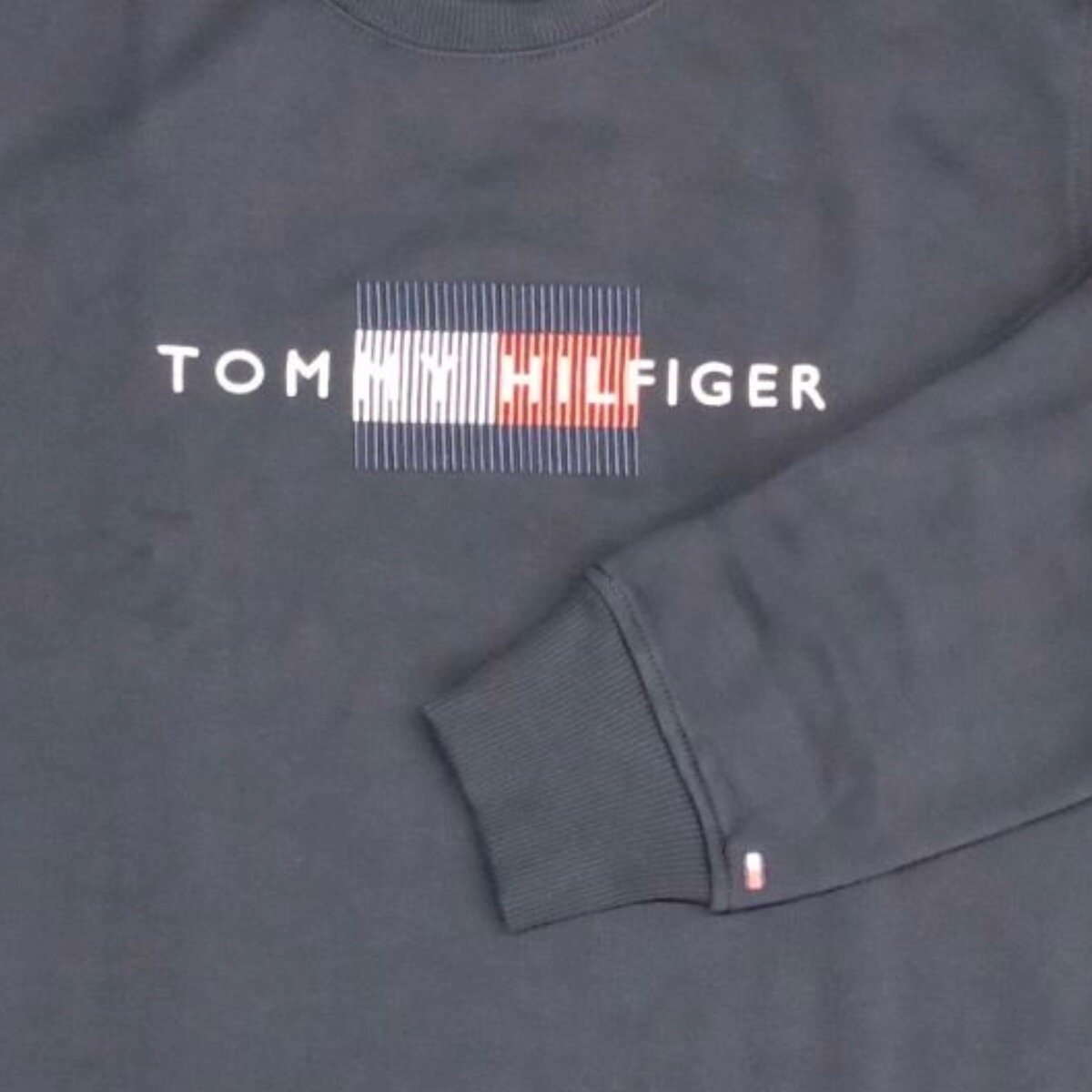 トミーヒルフィガー メンズ スウェットシャツ ネイビー XL
