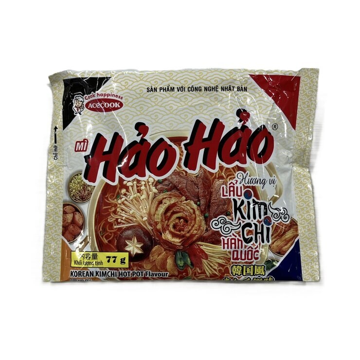 ハオハオ キムチラーメン 77g x 30食