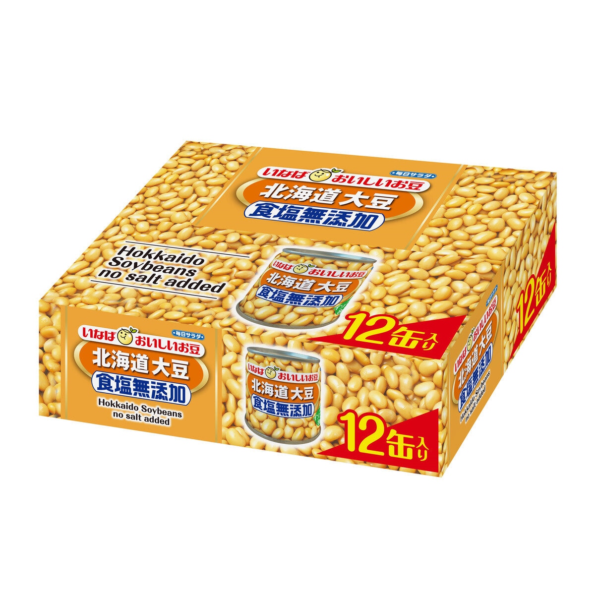 いなば食品 大豆 食塩無添加 100g x 12缶パック