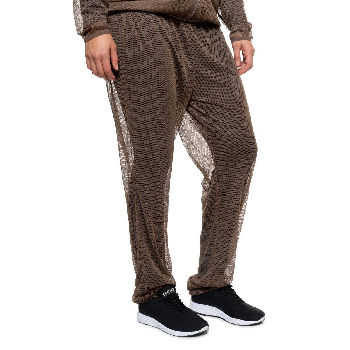 インセクトシールド 虫よけ メッシュパンツ ブラウン フリーサイズ