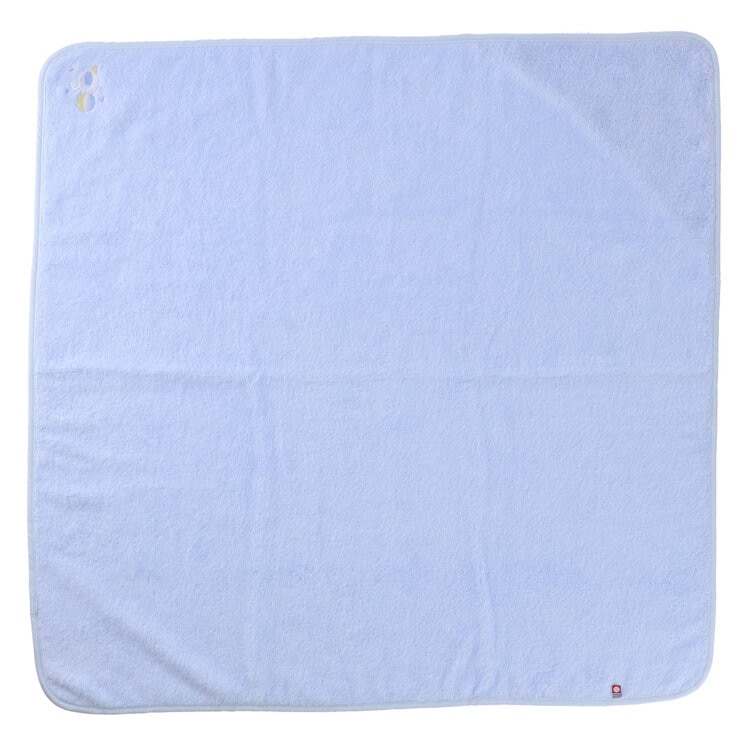 今治 フード付きベビーおくるみタオル ゾウ 約80cm x 80cm